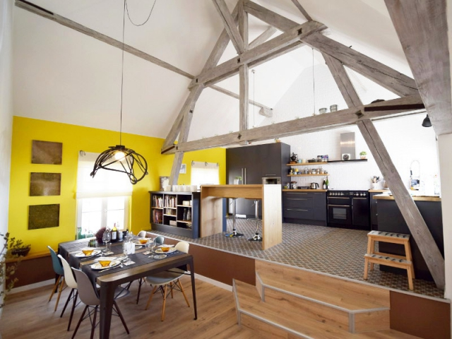 Style contemporain alsacien. Dans les appartements urbains de Strasbourg ou les lofts rénovés de Mulhouse, la modernité s’impose.