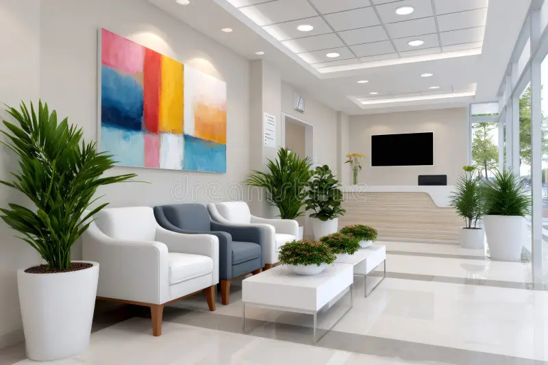 image de salles d'attente, moderne et bien organisée